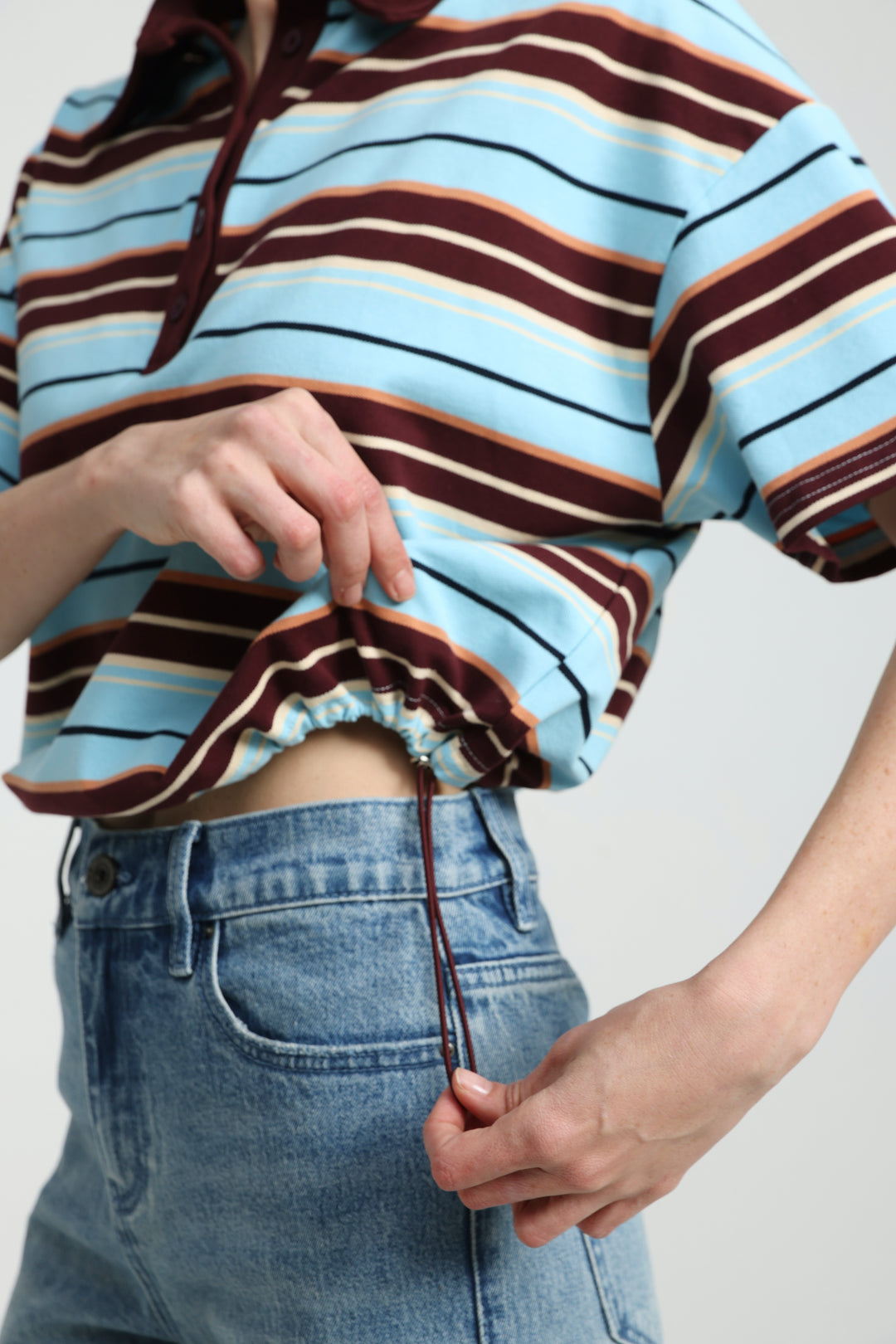 Sound Wine Striped Polo