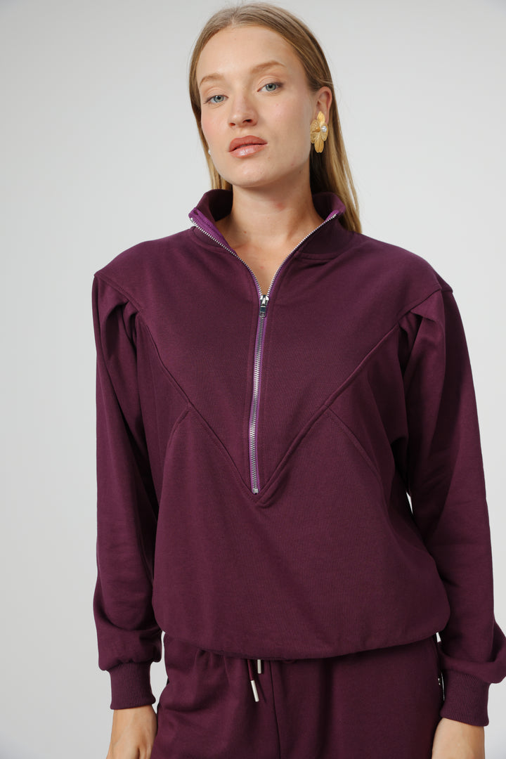 Floating Plum Sweatshirt