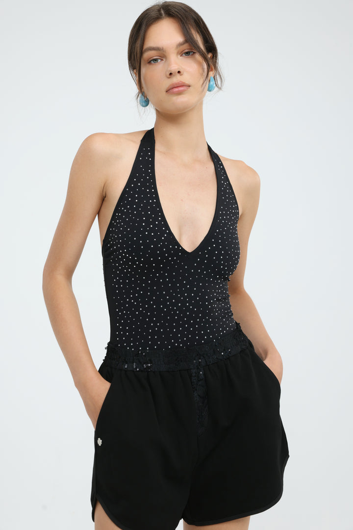 Halo Black Bodysuit