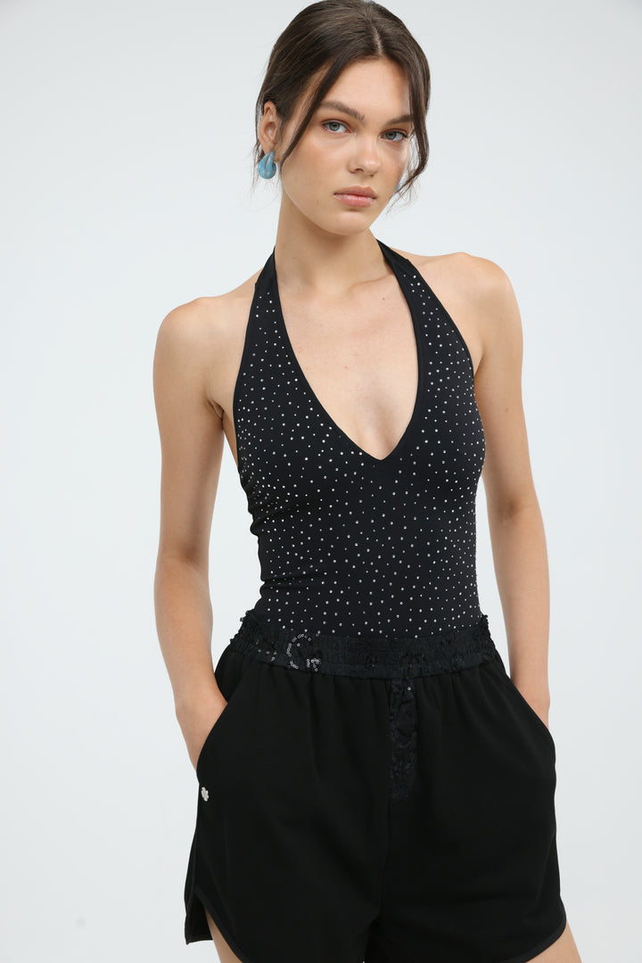 Halo Black Bodysuit