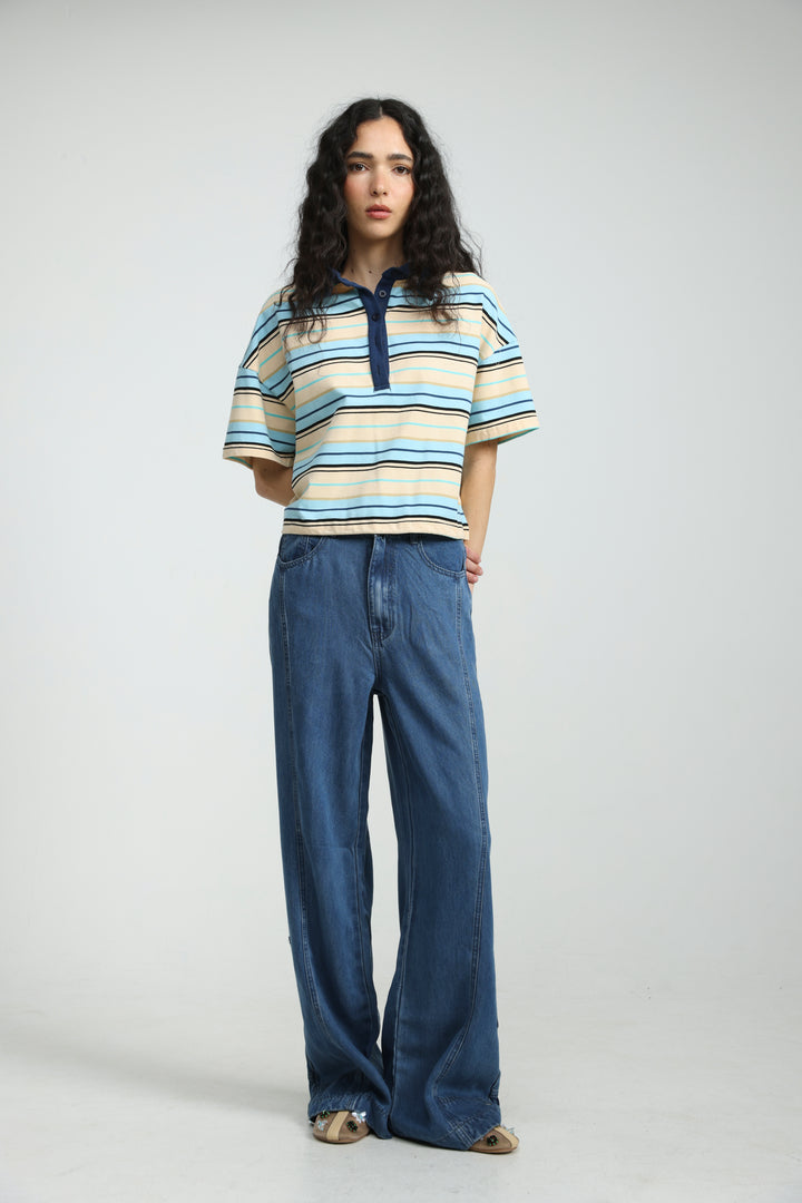 Sound Yellow Striped Polo