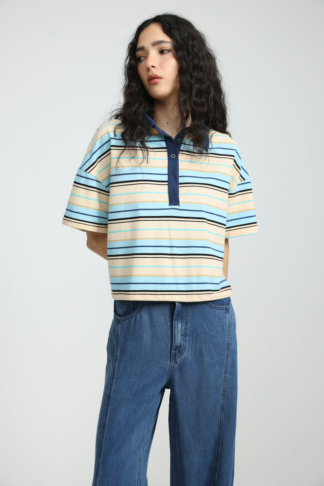 Sound Yellow Striped Polo