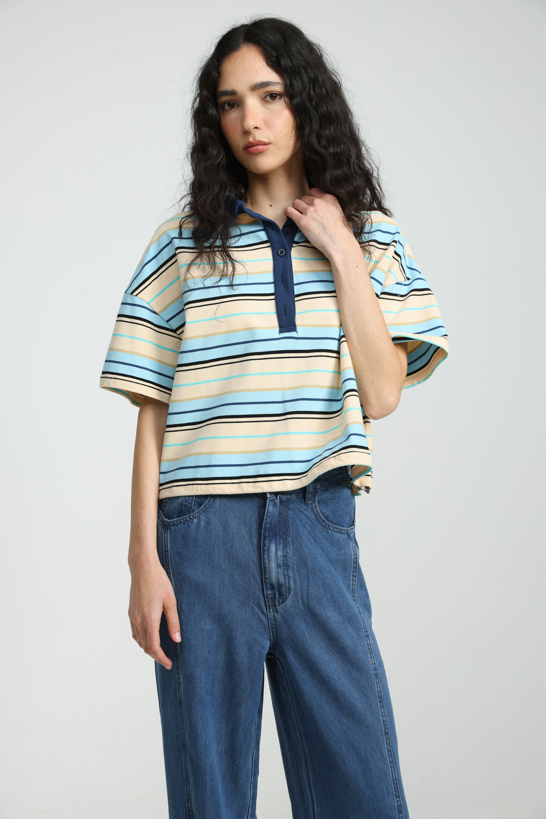 Sound Yellow Striped Polo