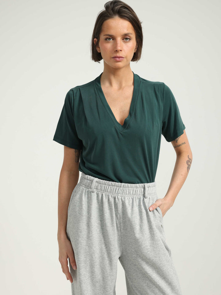 Just V Deep Green T-Shirt