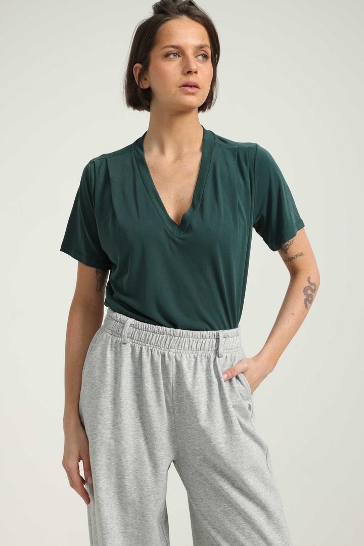 Just V Deep Green T-Shirt