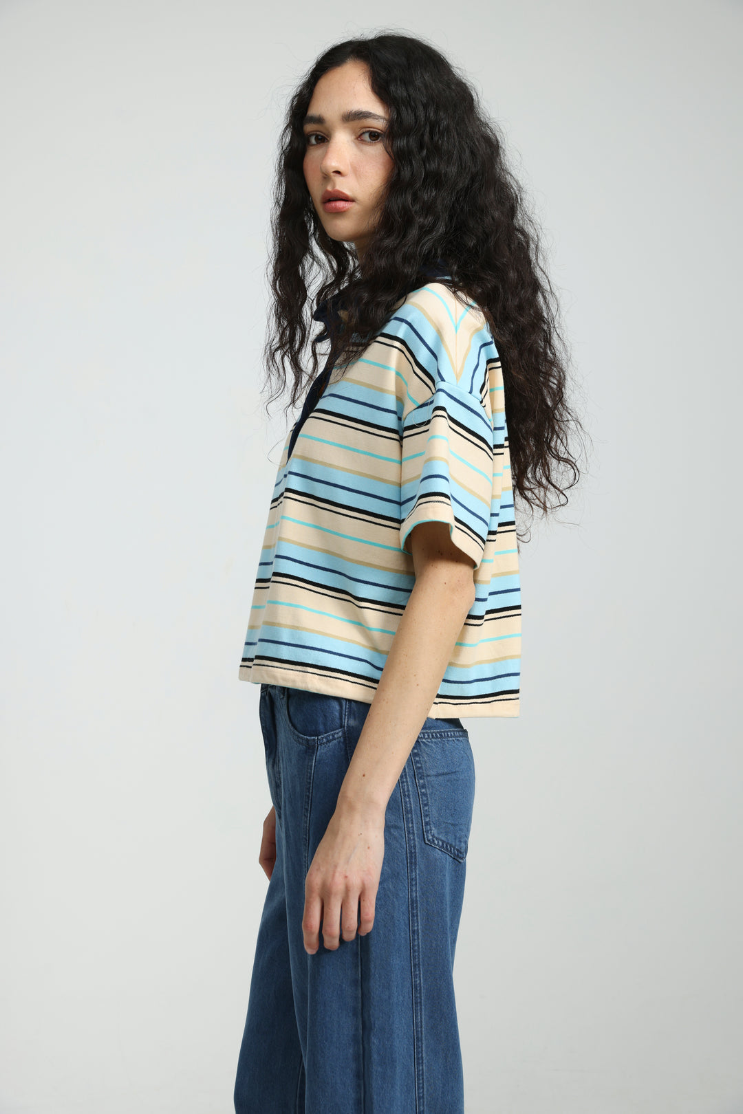 Sound Yellow Striped Polo