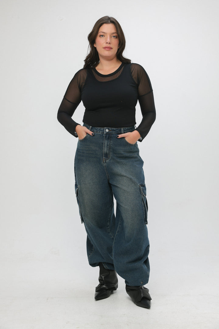 Star 462 Blue Cargo Denim