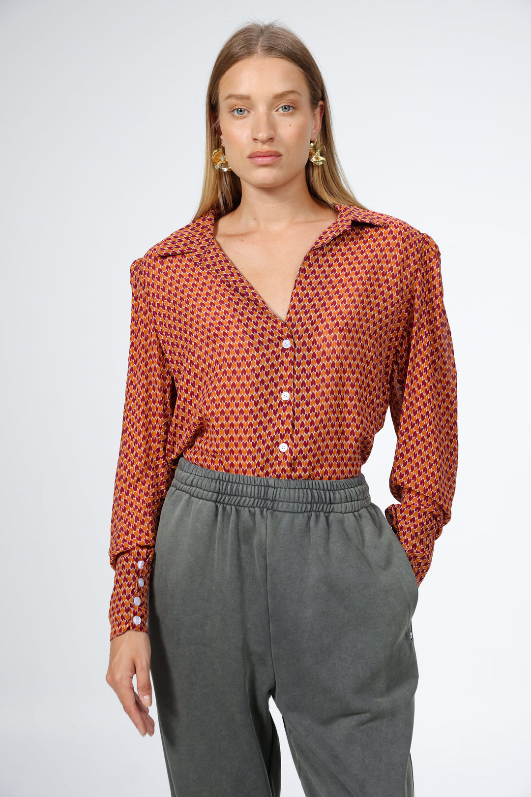 Hearts Buttoned Shirt