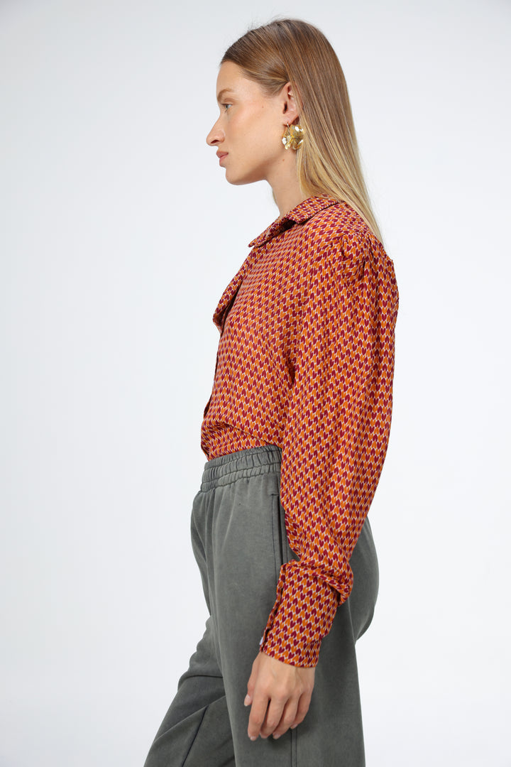 Hearts Buttoned Shirt