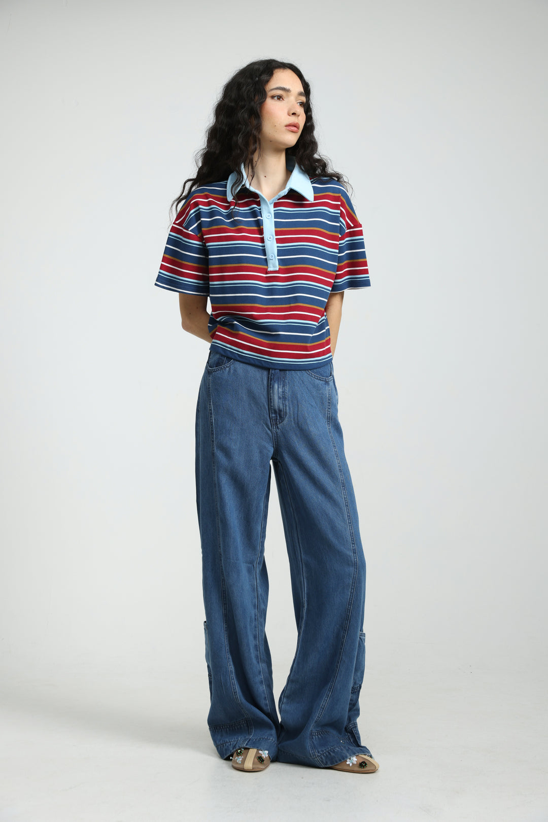 Sound Navy Striped Polo