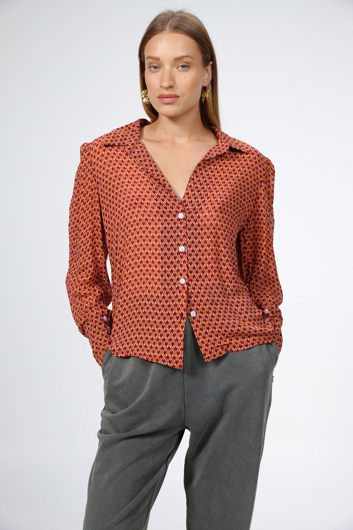 Hearts Buttoned Shirt