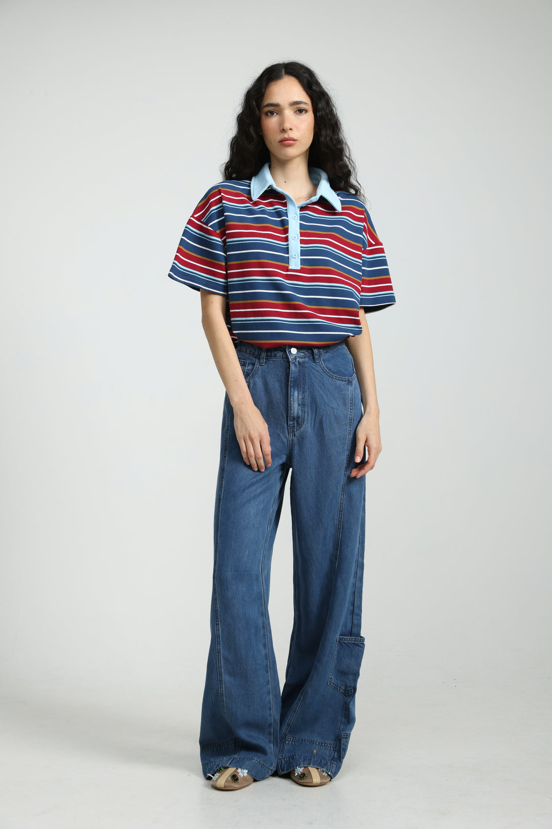 Sound Navy Striped Polo