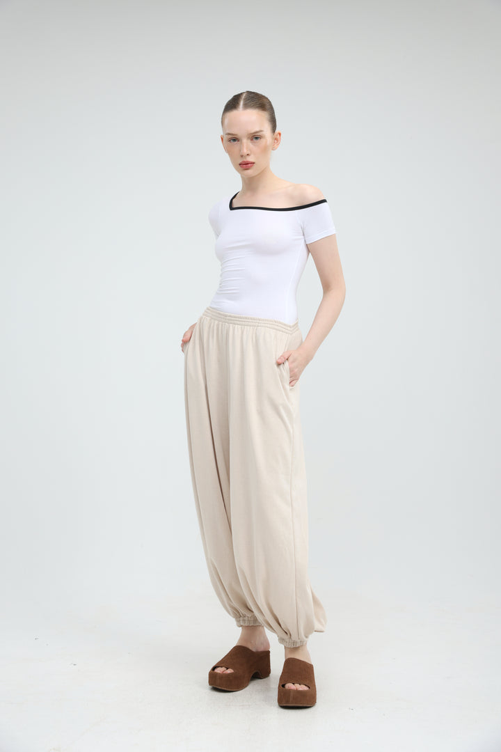 Temptation White One Shoulder T-Shirt