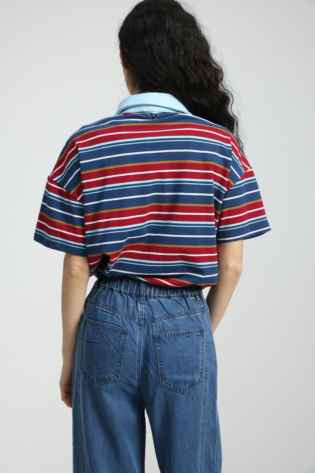 Sound Navy Striped Polo