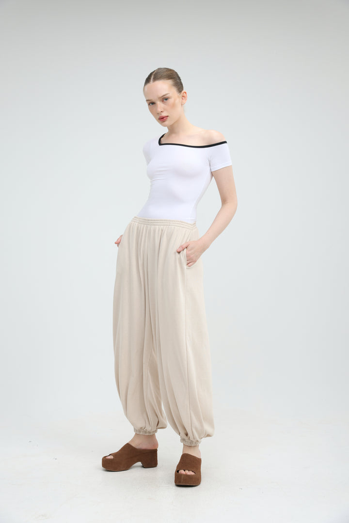 Temptation White One Shoulder T-Shirt