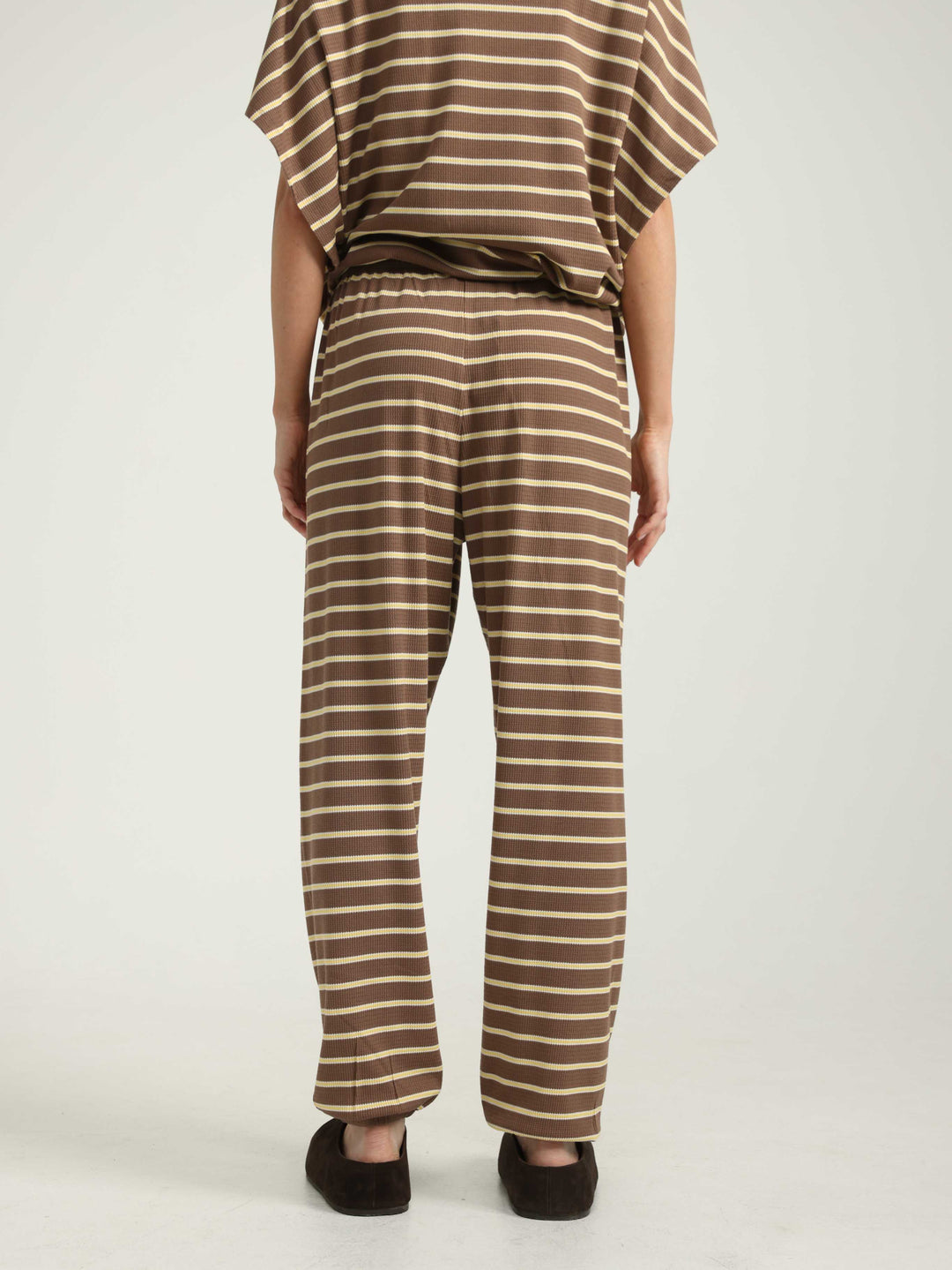 Lounge Brown Striped Joggers