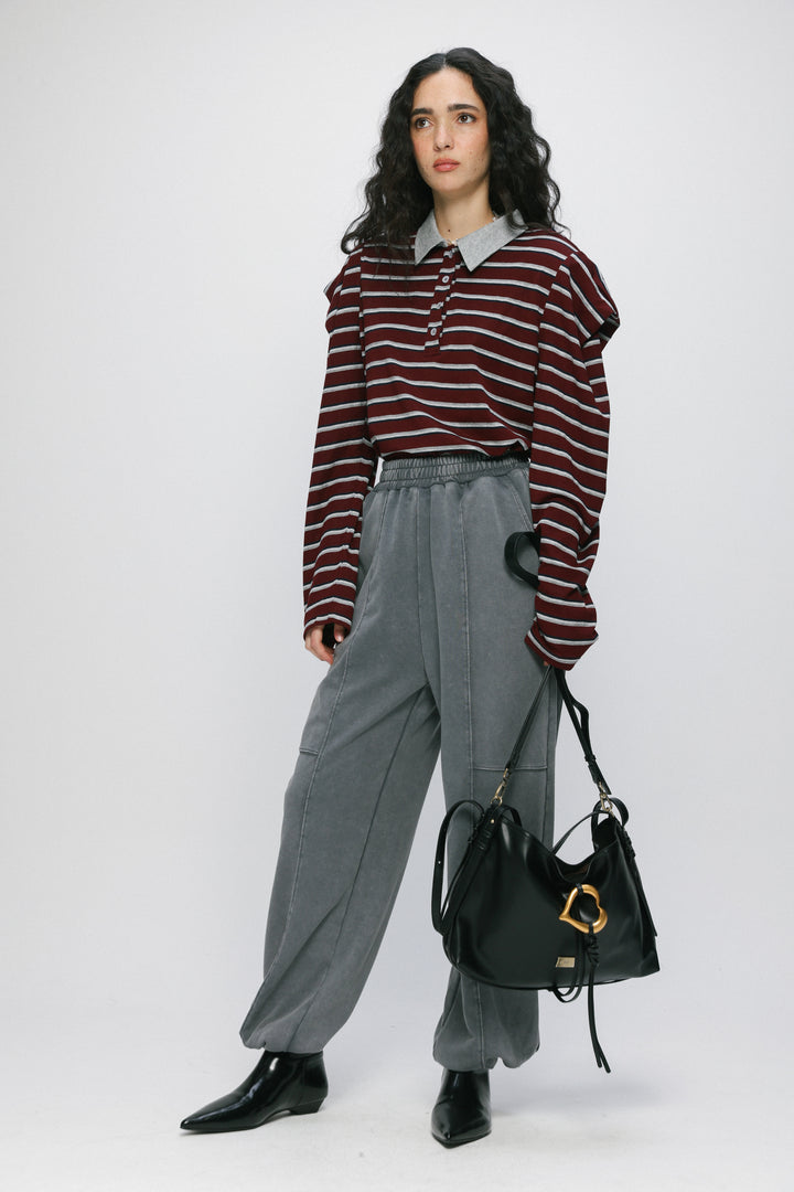 Heart Black Side Bag