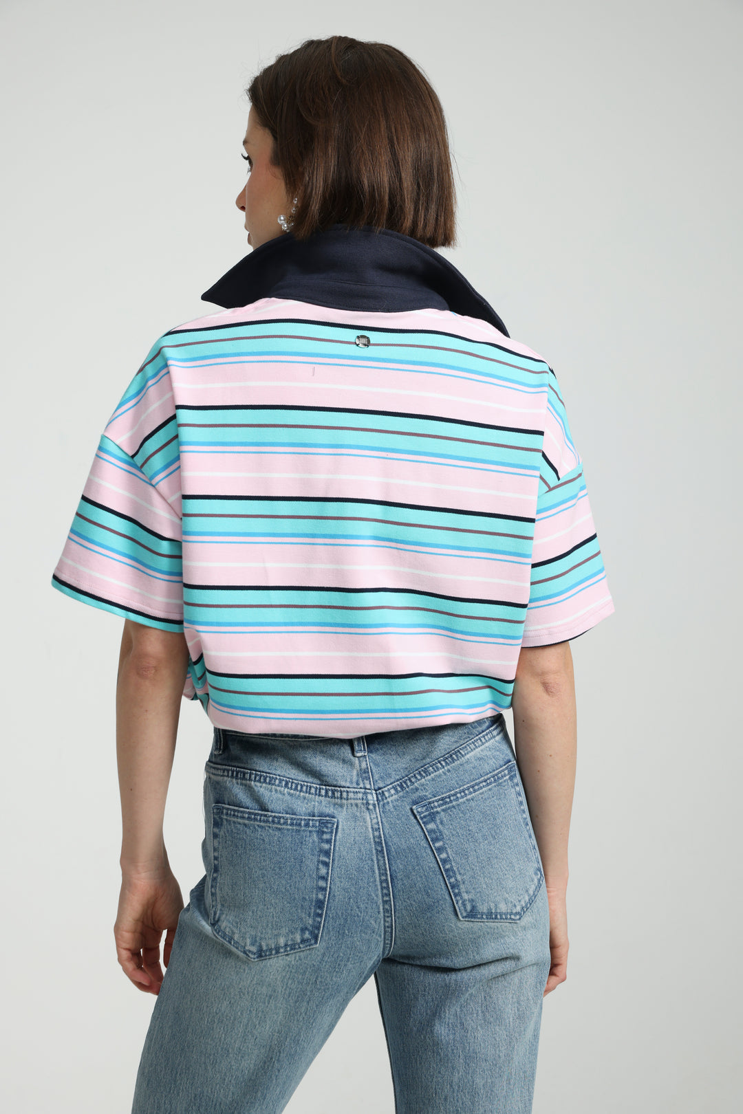 Sound Pink Striped Polo