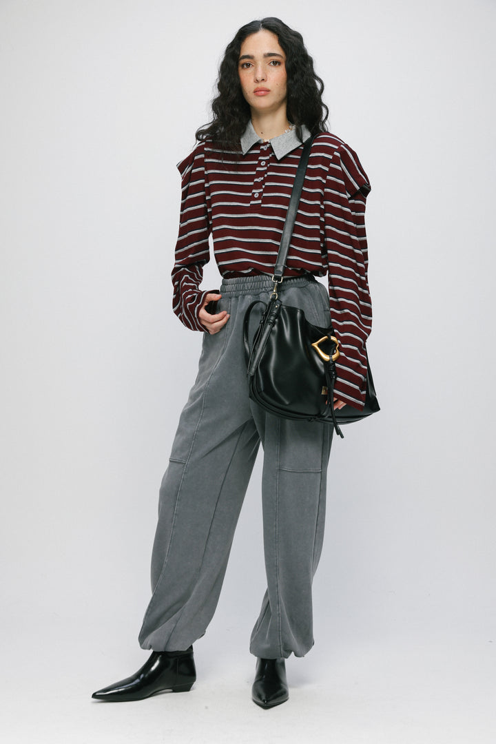 Heart Black Side Bag