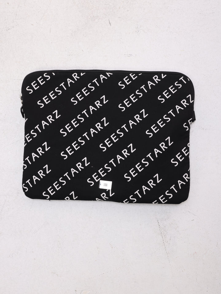Black Logo Laptop Bag
