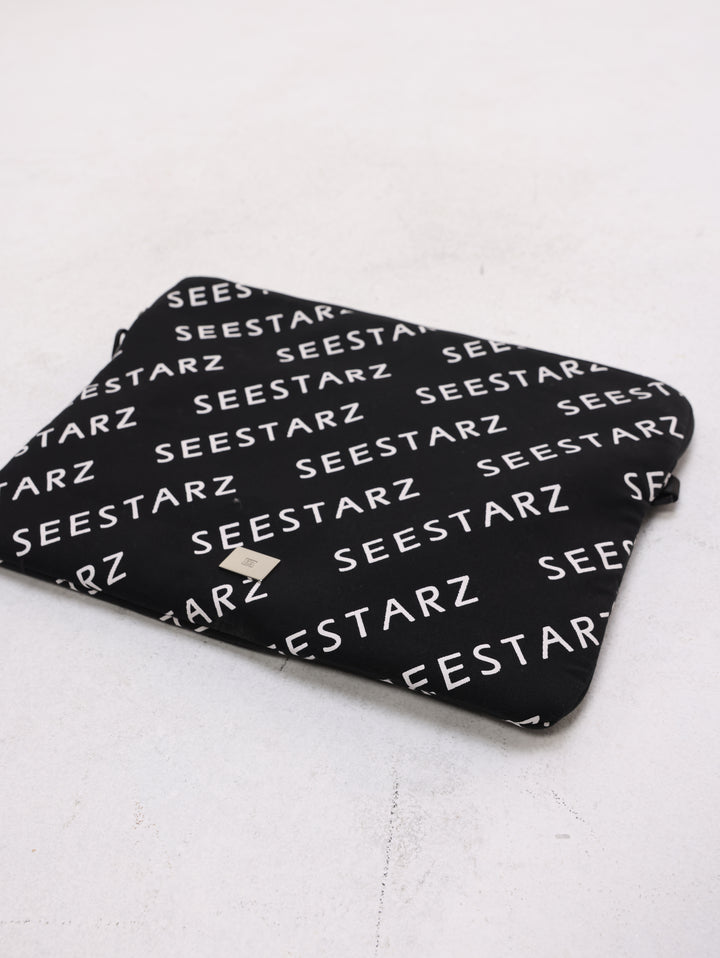 Black Logo Laptop Bag