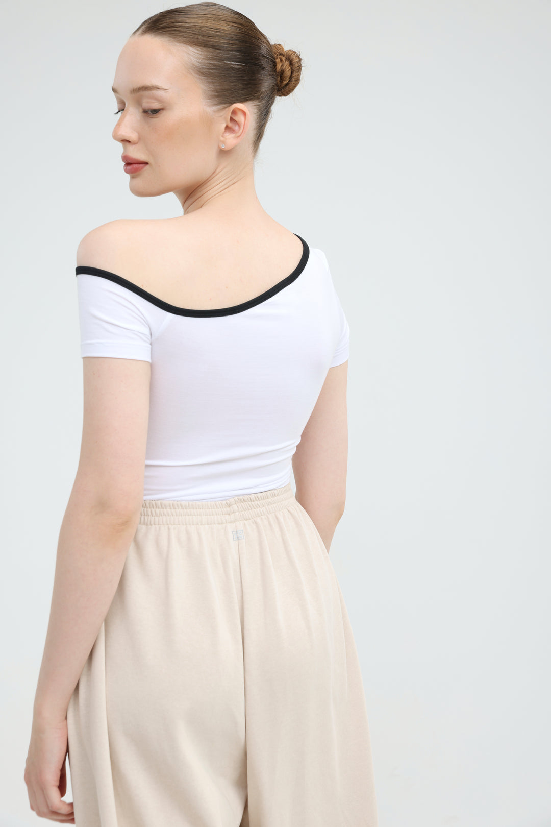 Temptation White One Shoulder T-Shirt