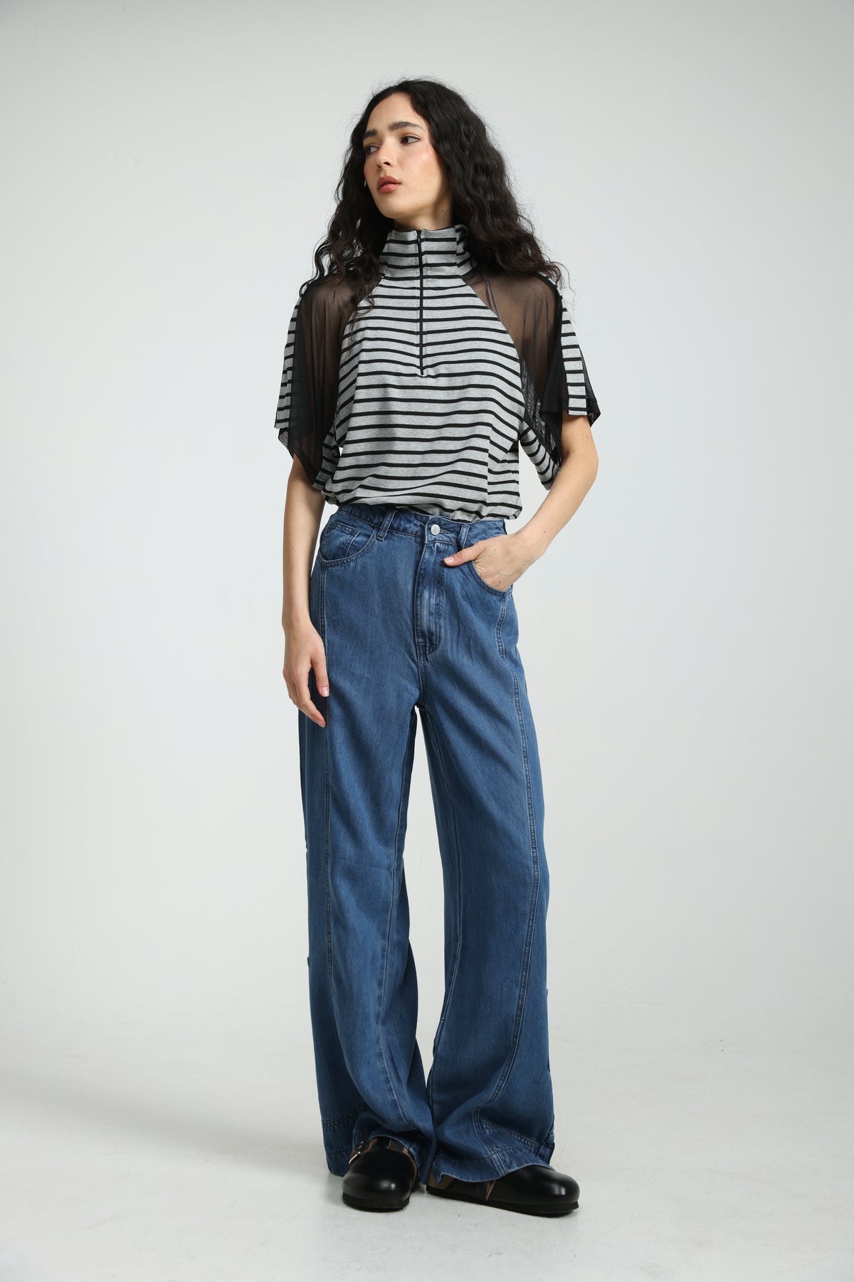 Markid Markid Grey Striped Polo – SEESTARZ