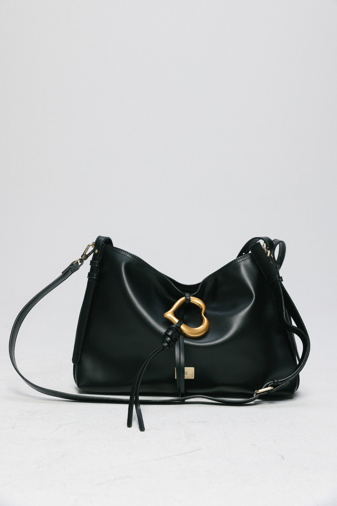 Heart Black Side Bag