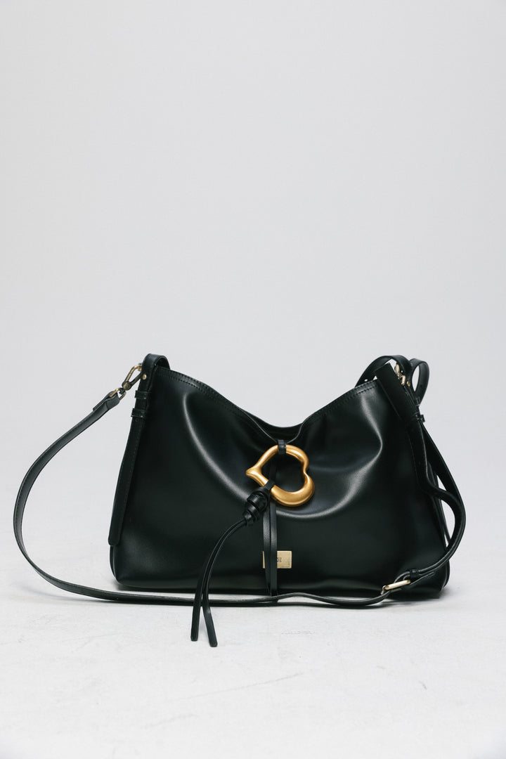 Heart Black Side Bag