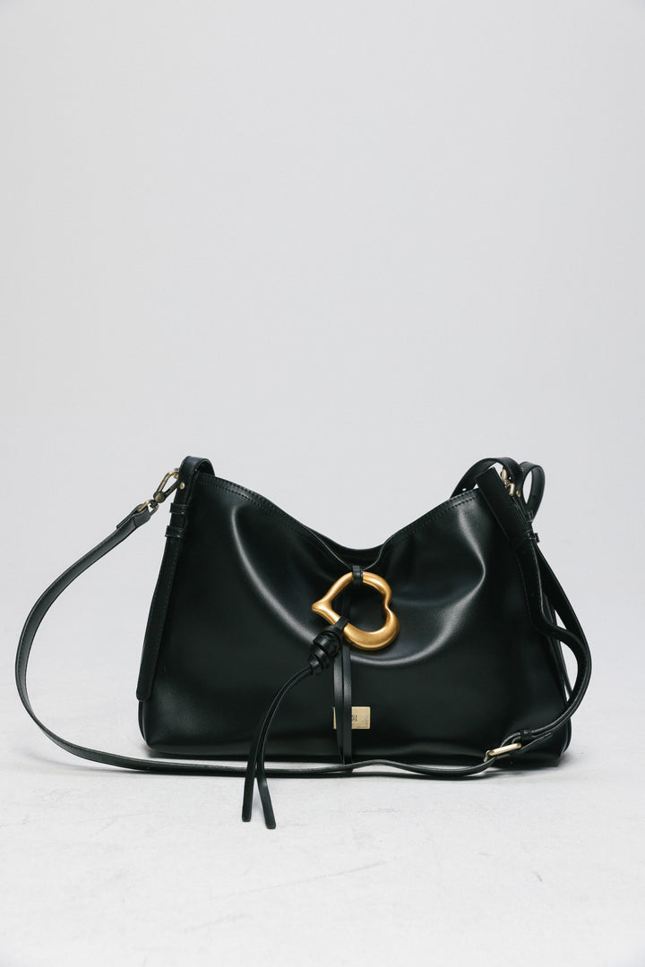 Heart Black Side Bag