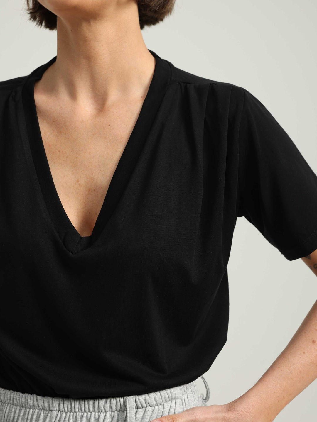 Just V Black T-Shirt