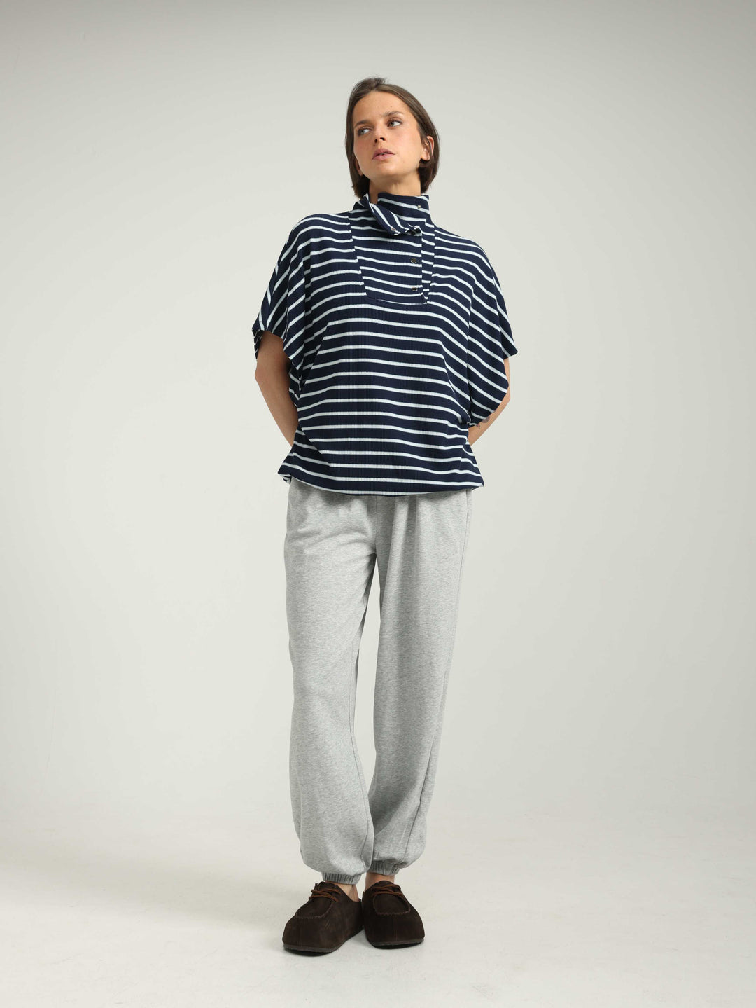 Must Blue Striped Polo