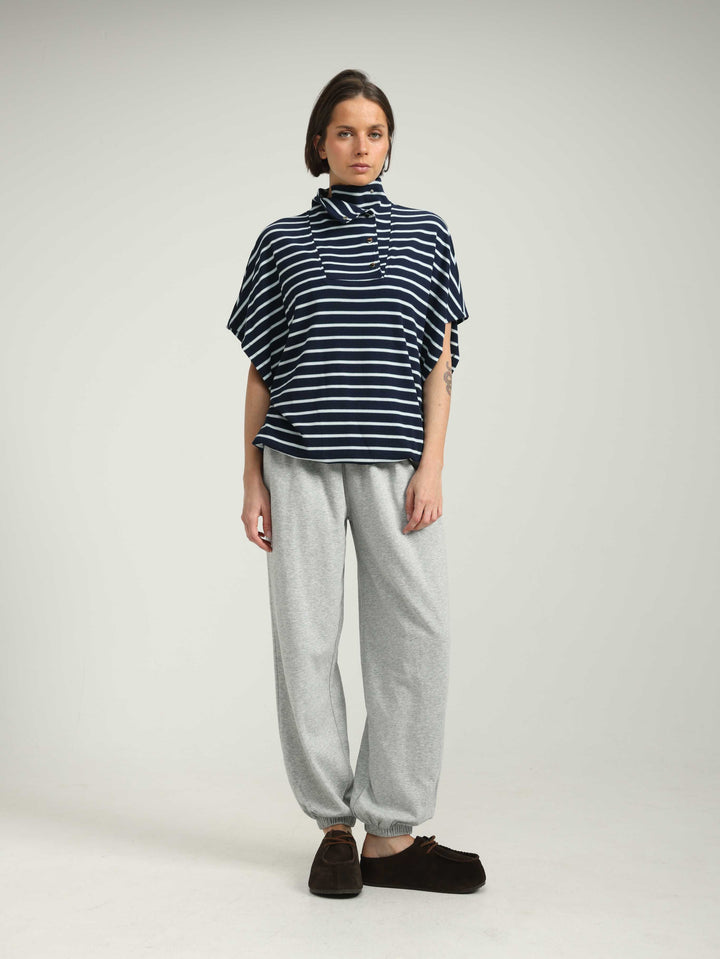 Must Blue Striped Polo