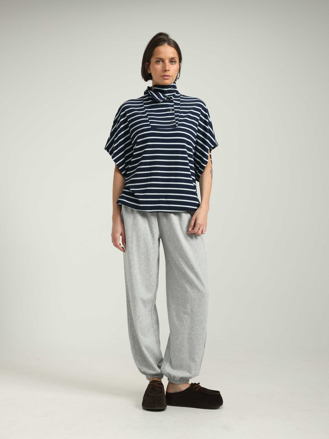 Must Blue Striped Polo