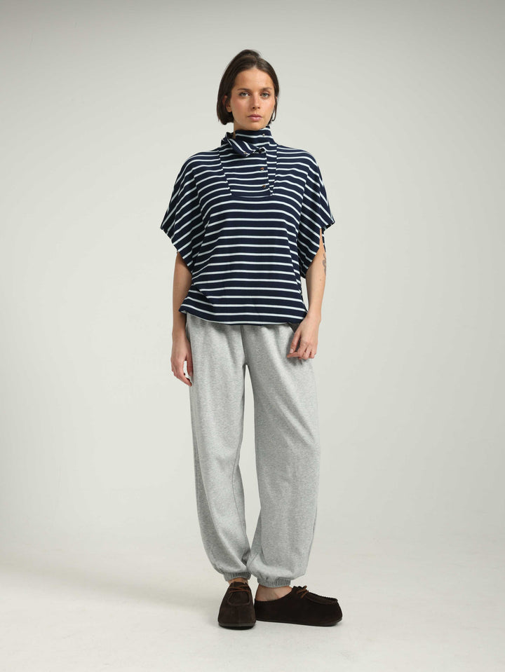 Must Blue Striped Polo