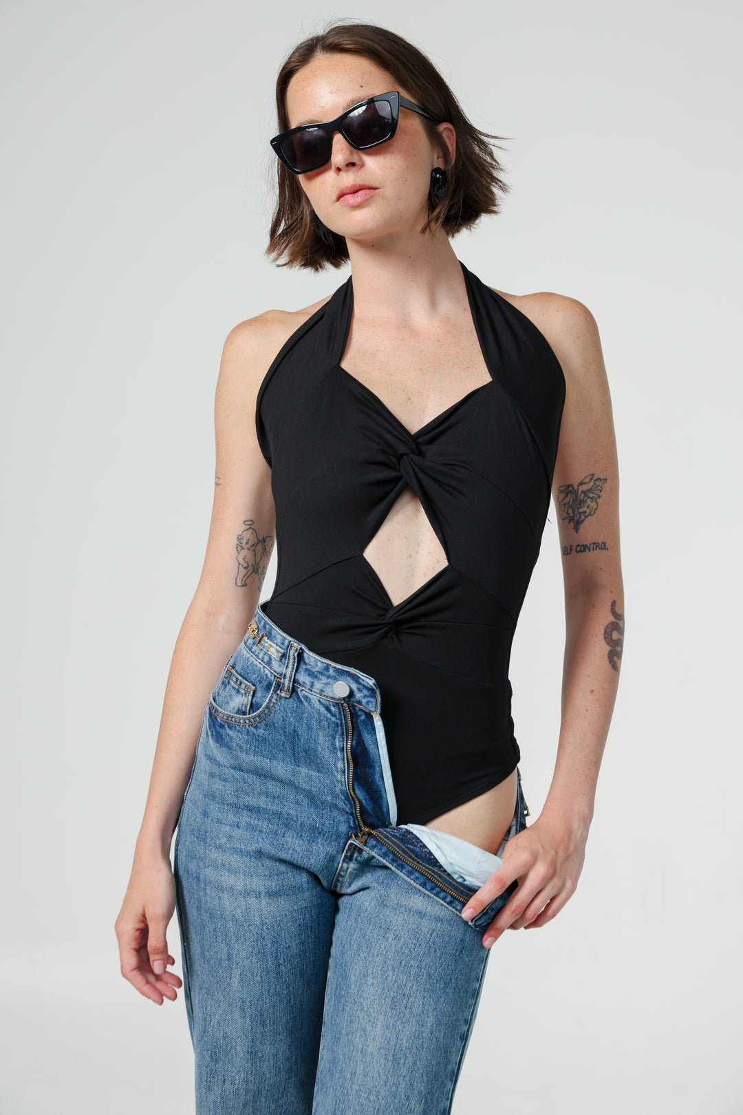 Flying Black Bodysuit