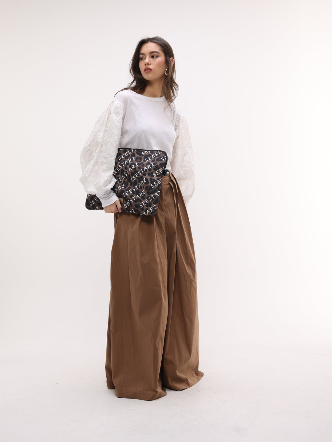 Leopard Logo Laptop Bag