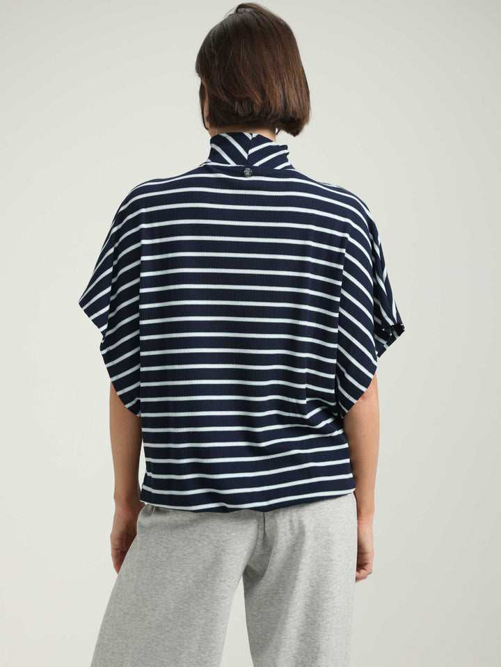 Must Blue Striped Polo