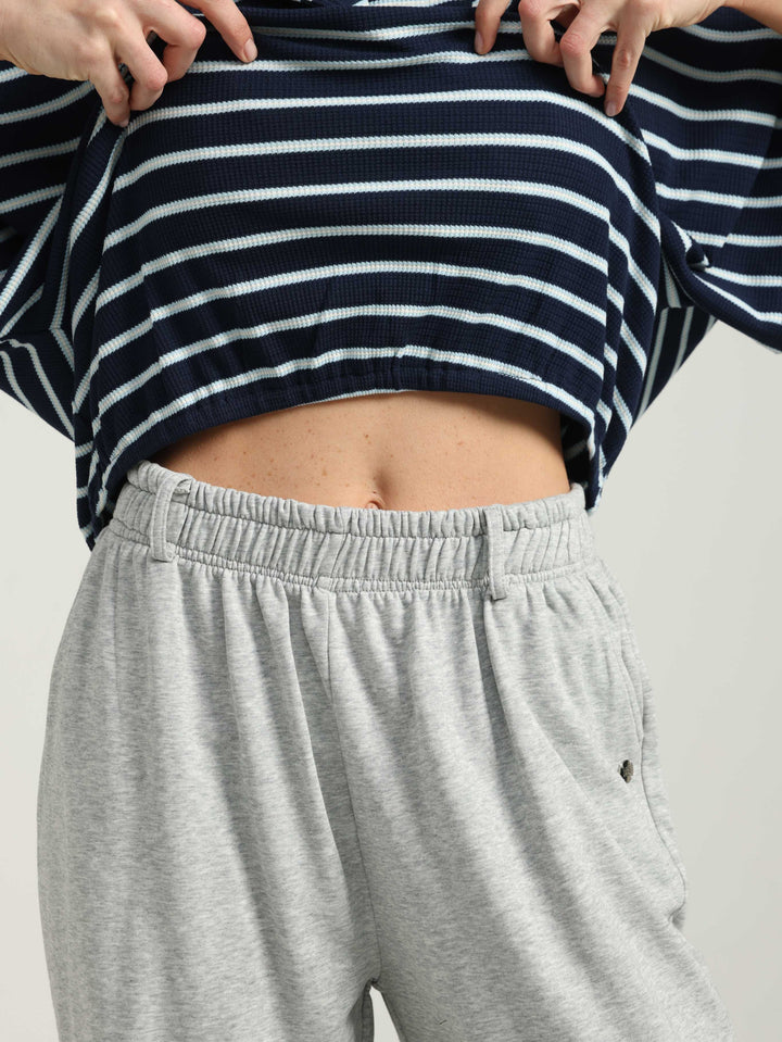 Must Blue Striped Polo