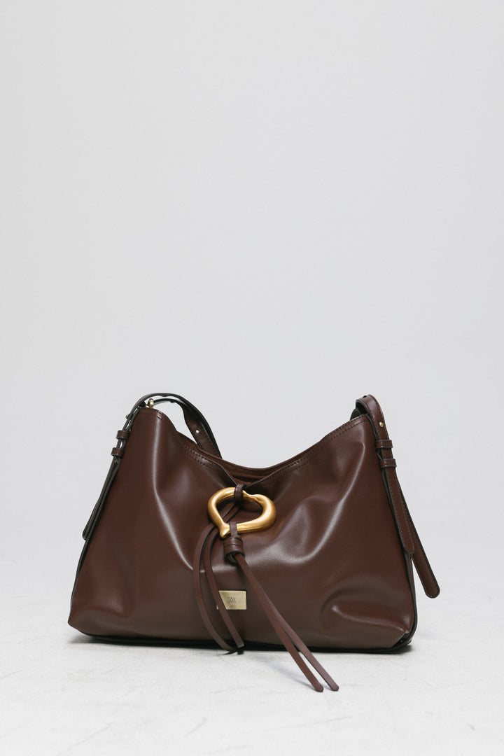 Heart Brown Side Bag