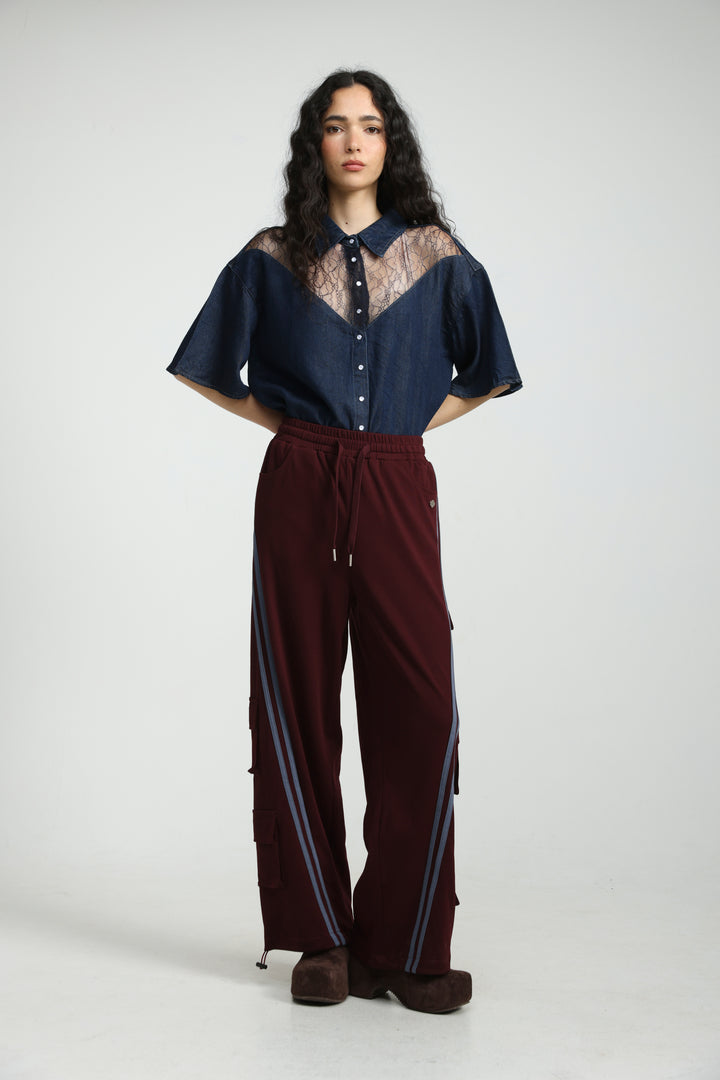 Reorganized Dark Blue Soft Denim T-Shirt