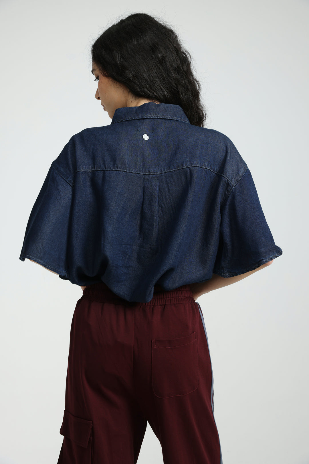 Reorganized Dark Blue Soft Denim T-Shirt