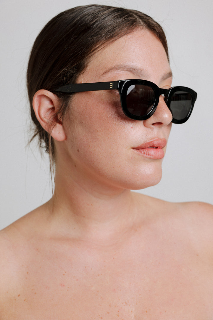 משקפי שמש שחורים לאישה See You No.4 Black Sunglasses