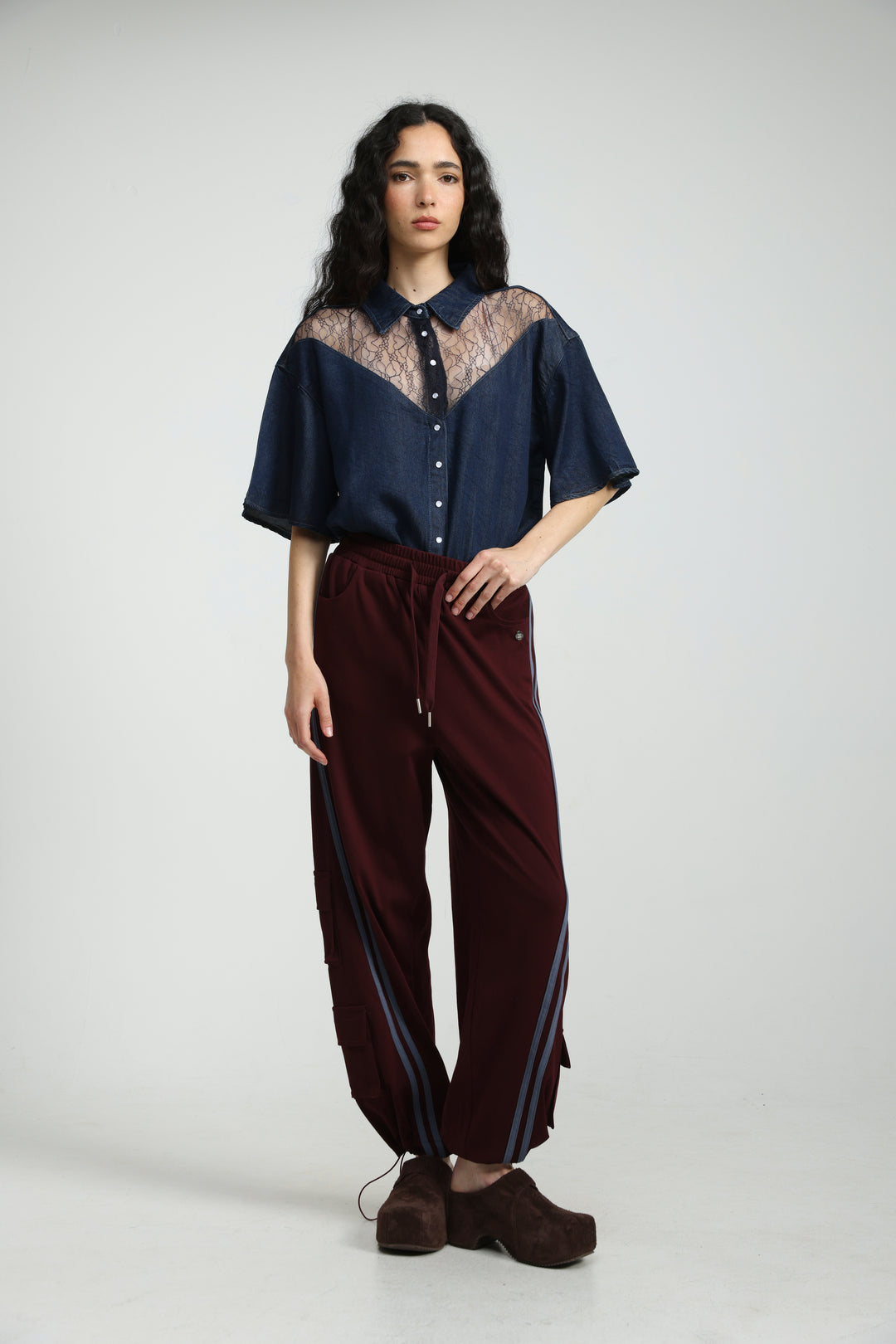 Reorganized Dark Blue Soft Denim T-Shirt