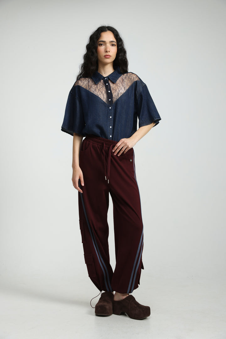 Reorganized Dark Blue Soft Denim T-Shirt