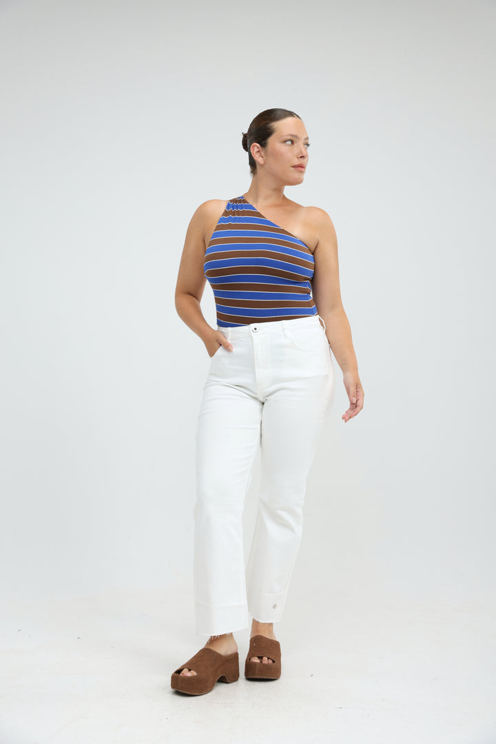 Moonkissed Red Striped Bodysuit