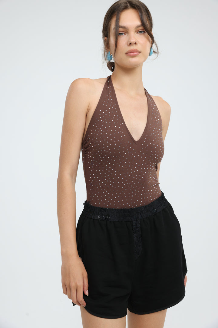 Halo Brown Bodysuit