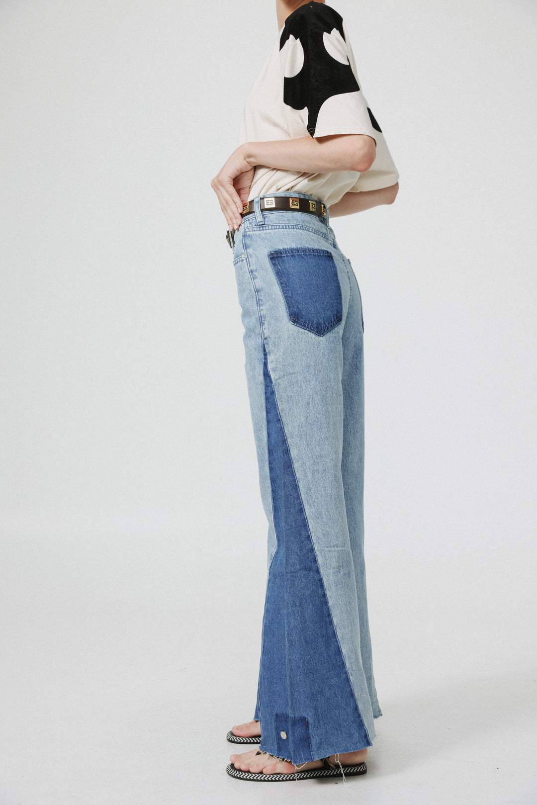 Star 501 Blue Mix Wide Denim