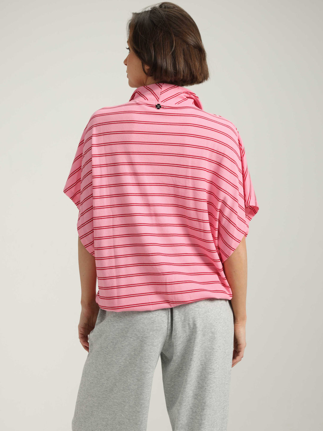 Must Pink Striped Polo
