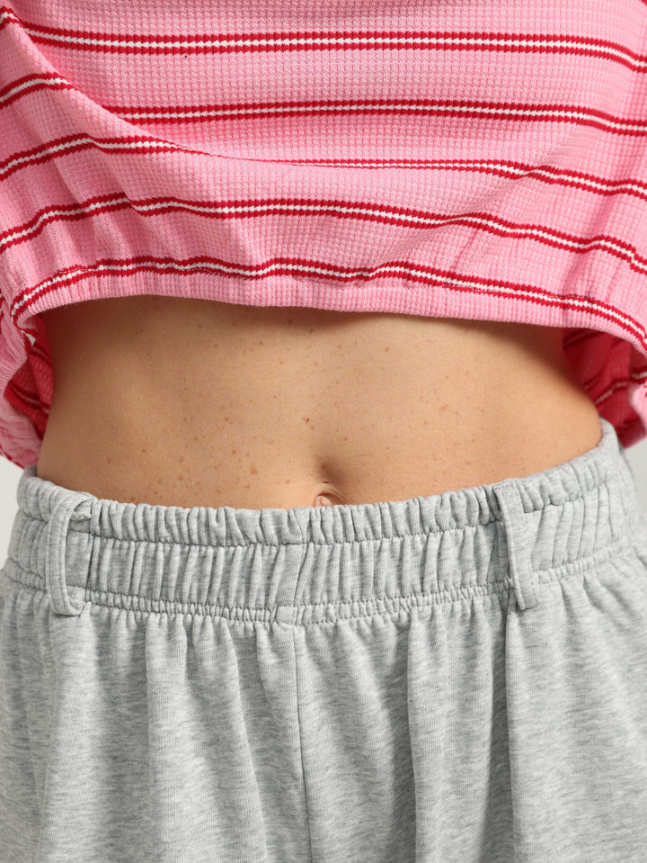 Must Pink Striped Polo